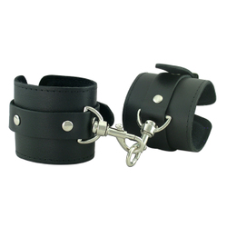 🐾 WILD HIDE — Handcrafted Exotic Leather Fetish Gear: WILD - CUFFS - Soft Restraints - 401-0**