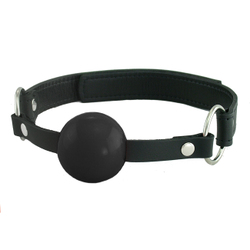🐾 WILD HIDE — Handcrafted Exotic Leather Fetish Gear: WILD - GAGS - Velcro Ball Gag - 920-2