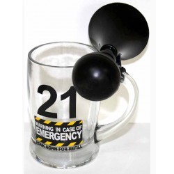 Mugs: 2D - BEER MUG WITH HORN - 21 - BMH02