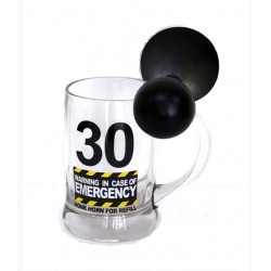 Mugs: 2D - BEER MUG WITH HORN - 30 - BMH03
