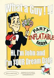 🎈 Blow Up Buddies: 6A - INFLATABLE JOHN LOVE DOLL - C91-04**