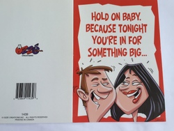 💌 Greeting Cards: 4B - GCARD - HOLD ON BABY .... - 1439