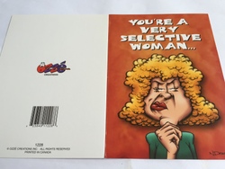💌 Greeting Cards: 4B - GCARD - YOU'RE A VERY SELECTIVE WOMAN ..... - 1228