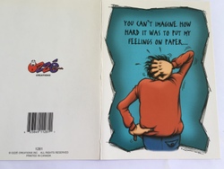 💌 Greeting Cards: 4B - GCARD - YOU CANT IMAGINE HOW HARD ... - 1281