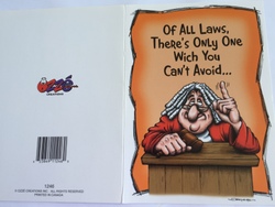 💌 Greeting Cards: 4B - GCARD - OF ALL THE LAWS... - 1246