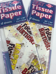 Age Gift Lines: 4C - HAPPY FUCKING BIRTHDAY TISSUE PAPER - PD8300**