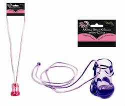 🥂 Sips & Giggles – Drinkware With Attitude: 4B - PECKER SHOT GLASS ON CORD - 99807