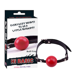 ⛓ FETISH — A Little Pain, A Lot of Pleasure: 4A - HI BASIC - RED BALL GAG - CN-374181929**