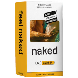 🛡 SAFE & SEXY — Condoms: 8A - FOUR SEASONS - NAKED CLOSER FIT 12S - FS-NSF-12**