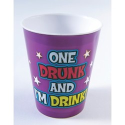 🥂 Sips & Giggles – Drinkware With Attitude: 4B - SHOT GLASS - ONE DRUNK AND I'M DRINK - 745**