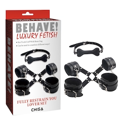⛓ FETISH — A Little Pain, A Lot of Pleasure: 4B - BEHAVE - FULL RESTRAINT LOVERS SET - CN-632182242