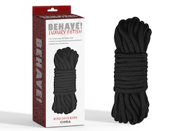⛓ FETISH — A Little Pain, A Lot of Pleasure: 4B - BEHAVE - BIND LOVE ROPE 10M BLACK - CN-632113252