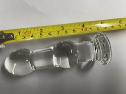 Glass: 8A - GLASS CLEAR BUTT PLUG - XAP87