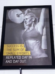 LARGE MOTIVATIONAL ART: LM - GYM GIRL - SUCCESS...