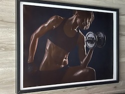 SENSUAL ART: GYM GIRL 3 - WEIGHTS - 10153**