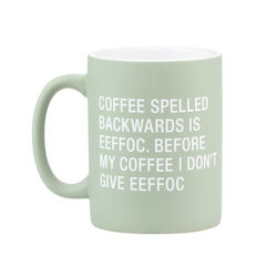 🥂 Sips & Giggles – Drinkware With Attitude: S - MUG - SPELLED BACKWARDS ... - 129708**