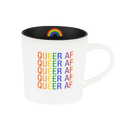 ☕ Mugs With Moods: S - LARGE MUG - QUEER AF - 129048**