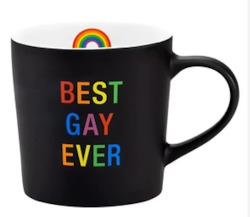 🥂 Sips & Giggles – Drinkware With Attitude: 7B - LARGE MUG - BEST GAY EVER  - 115555**