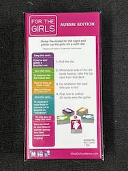 Games - Board And Drinking Etc: 5C - GAME -  FOR THE GIRLS - AUSSIE EDITION - FTG403AU*