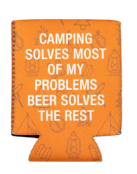 🥂 Sips & Giggles – Drinkware With Attitude: 3 - KOOZIE  -  CAMPING SOLVES.... 116288**