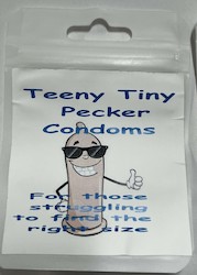 🤪 Party Pranks: 5A - TEENY TINY PECKER CONDOMS - SJ-99729**