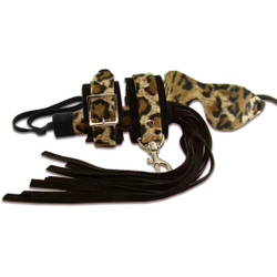 🐾 WILD HIDE — Handcrafted Exotic Leather Fetish Gear: WILD - KIT - SPK Suede Persuasion Kit - 525-0**