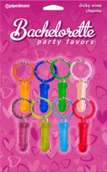 🥂 Sips & Giggles – Drinkware With Attitude: 4B - DICKY WINE CHARMS - PD6032