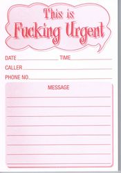 ✍️ Write it, Gift It: 8 - PAD - THIS IS FUCKING URGENT....... - Desk Pad - CPC3