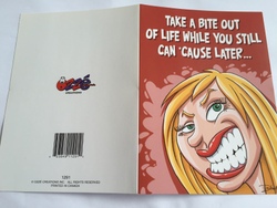 💌 Greeting Cards: 8B - GCARD - TAKE A BITE OUT OF LIFE ... - 1291