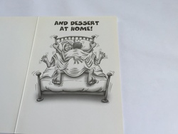 💌 Greeting Cards: 4B - GCARD - A NICE SUPPER AT A RESTAURANT... - 1406