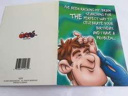 💌 Greeting Cards: 4B - GCARD - I'VE BEEN RACKING MY BRAIN .... 1272