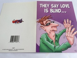 💌 Greeting Cards: 4B - GCARD - THEY SAY THAT LOVE IS BLIND... - 1327