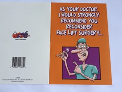 💌 Greeting Cards: 4B - GCARD - AS YOUR DOCTOR.... - 1384