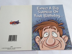 💌 Greeting Cards: 4B - GCARD - EXPECT A BIG SURPISE ON YOUR BIRTHDAY ... - 1297