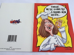 💌 Greeting Cards: 4B - GCARD - TONIGHT WE'RE GONNA TRY A .... - 1371