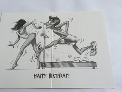 💌 Greeting Cards: 4B - GCARD - TO STAY I SHAPE AT 40 .... - 1304