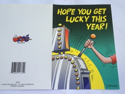 💌 Greeting Cards: 4B - GCARD -  HOW YOU GET LUCKY THIS YEAR! 1374