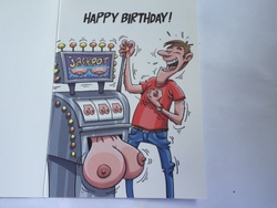 💌 Greeting Cards: 4B - GCARD -  HOW YOU GET LUCKY THIS YEAR! 1374