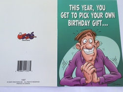 Cards - Greeting: 8B - GCARD - THIS YEAR YOU GET TO PICK ... - 1337