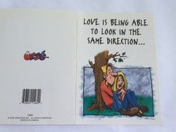 💌 Greeting Cards: 4B - GCARD - LOVE IS BEING ABLE TO LOOK.... - 1284