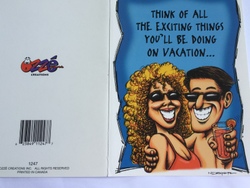 💌 Greeting Cards: 4B - GCARD - THINK OF ALL THE EXCITING ..... 1247