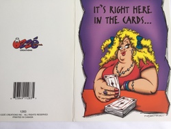 Cards - Greeting: 8B - GCARD - ITS RIGHT HERE IN THE CARDS .... - 1283