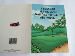 💌 Greeting Cards: 4B - GCARD - I HEAR GOLF IS YOUR GAME... - 1294