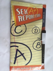 ✍️ Write it, Gift It: 8 - SEX REPORT CARD - F0144**