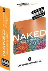 🛡 SAFE & SEXY — Condoms: 8A - FOUR SEASONS - NAKED ALLSORTS 6 - FS-ASS-6**