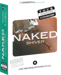 🛡 SAFE & SEXY — Condoms: 8A - FOUR SEASONS - NAKED SHIVER 6 - FS-NSV-6**