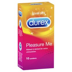 🛡 SAFE & SEXY — Condoms: 8A - DUREX - PLEASURE ME 10 - DX-PM-10**