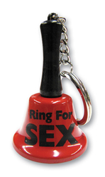 🔊 Make Some Noise: 6A - BELL KEY CHAIN - RING FOR SEX - KEY-07**