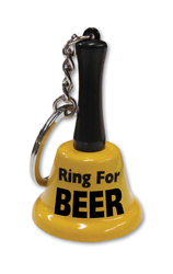 Bells & Horns: 5A - BELL KEY CHAIN - RING FOR BEER  - KEY-09**