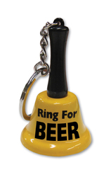 🔊 Make Some Noise: 6A - BELL KEY CHAIN - RING FOR BEER  - KEY-09**